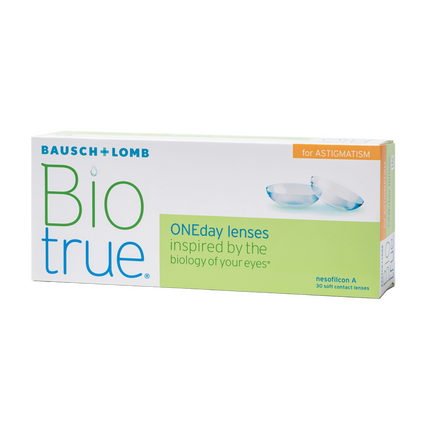 Однодневные торические контактные линзы Biotrue<sup>®</sup> ONEday for Astigmatism