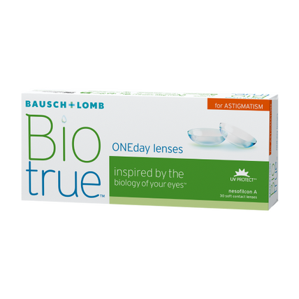 Однодневные торические контактные линзы Biotrue<sup>®</sup> ONEday for Astigmatism