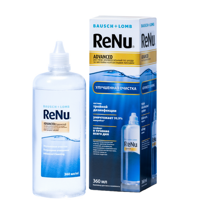 Раствор для контактных линз ReNu<sup>®</sup> Advanced